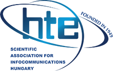 The Scientific Association for Infocommunications (HTE) logo