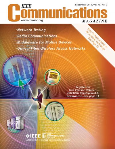 IEEE Communications Magazine September 2011 Cover
