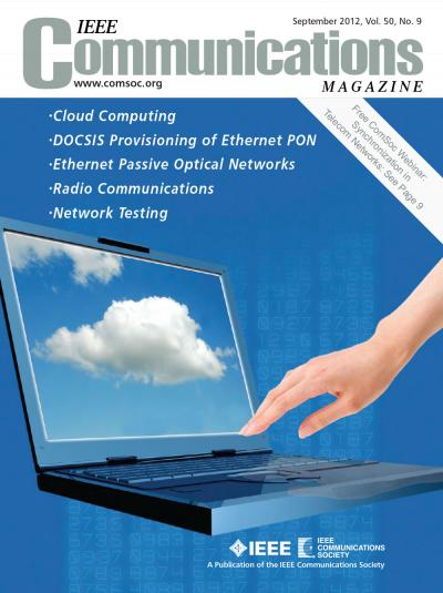 IEEE Communications Magazine September 2012 Cover