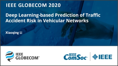 Deep Learning-based Prediction of Traffic Accident Risk in Vehicular Networks