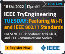 TryEngineering: Wi-Fi and IEEE 802.11 Standard banner