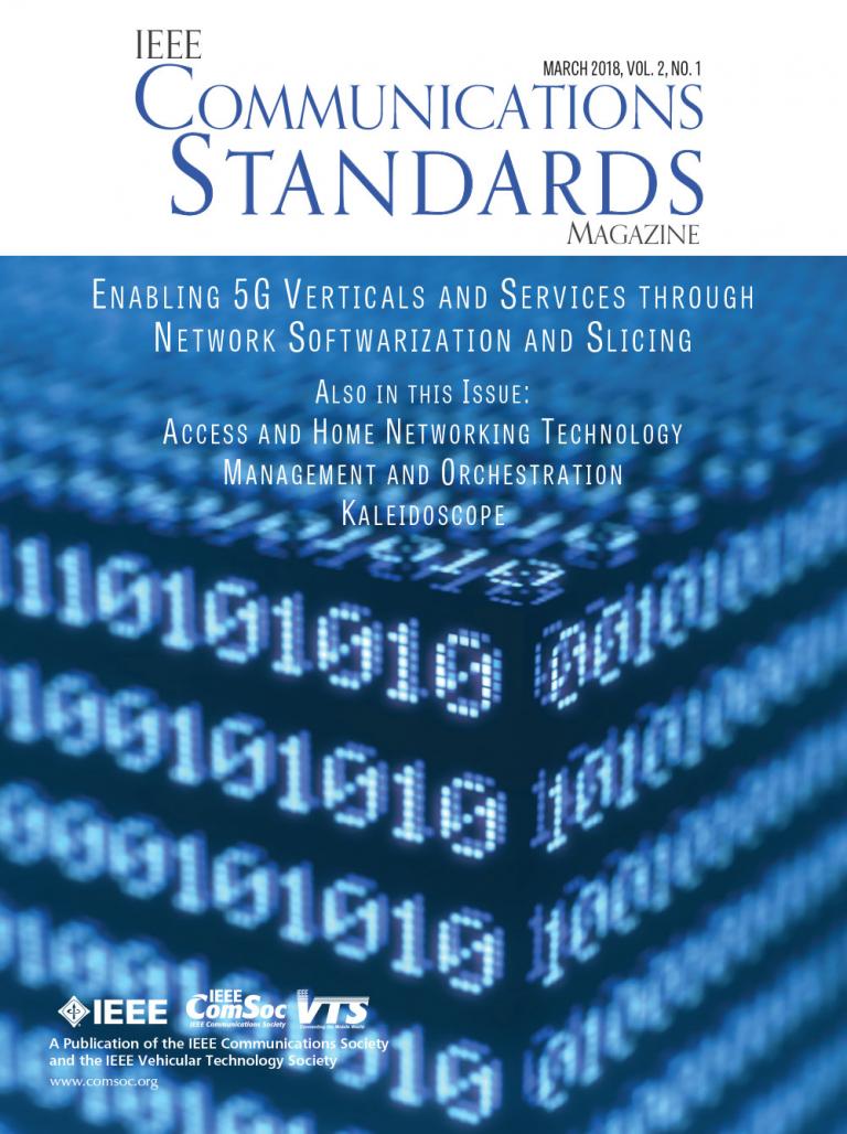 IEEE Communications Standards Magazine March 2018 Cover
