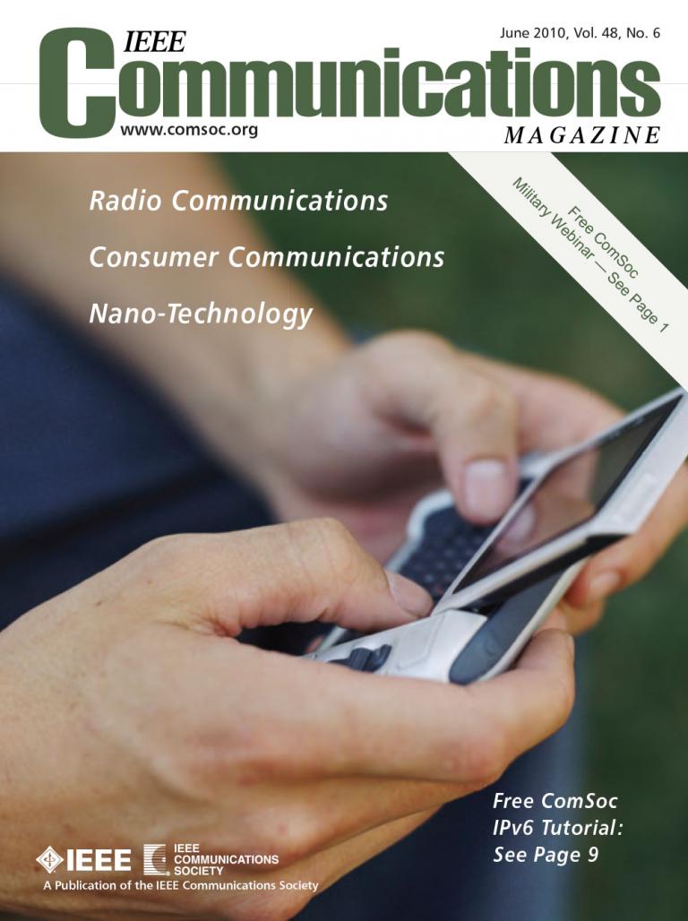 IEEE Communications Magazine June 2010 Cover